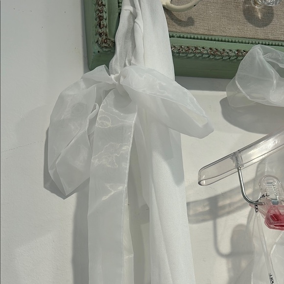 Dolls Kill Halter A Line sweetheart Mini Dress white with gloves large new w tag - Picture 6 of 8